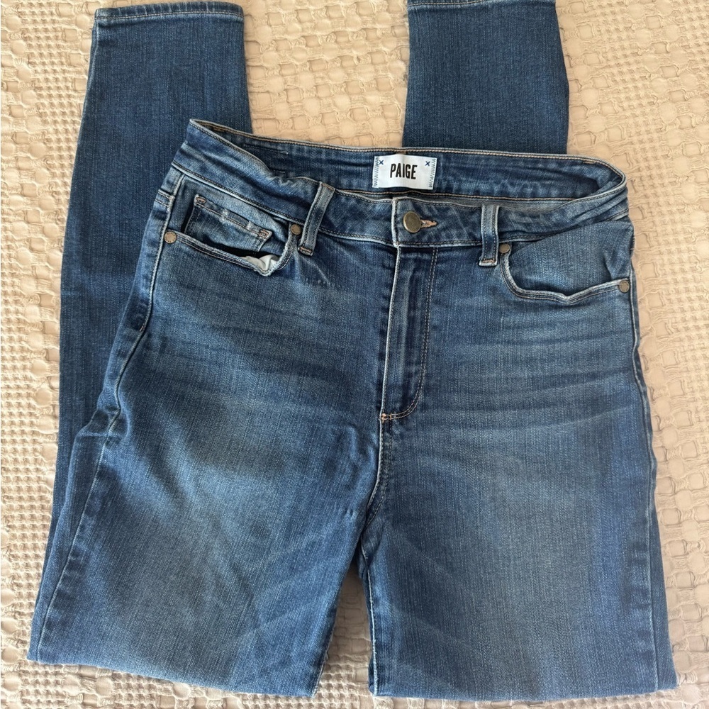 PAIGE Blue Wash Skinny Jeans